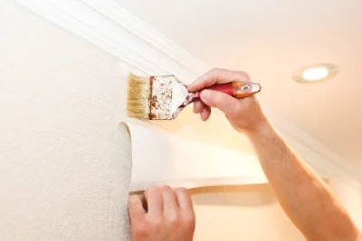 Pose de papier peint à Meyrieux-Trouet — revêtements muraux et toiles de verre